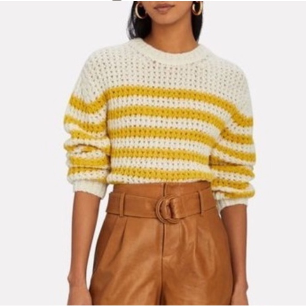 NWT MOTHER alpaca the jumper Mostly Sunny Knit Sweater size large